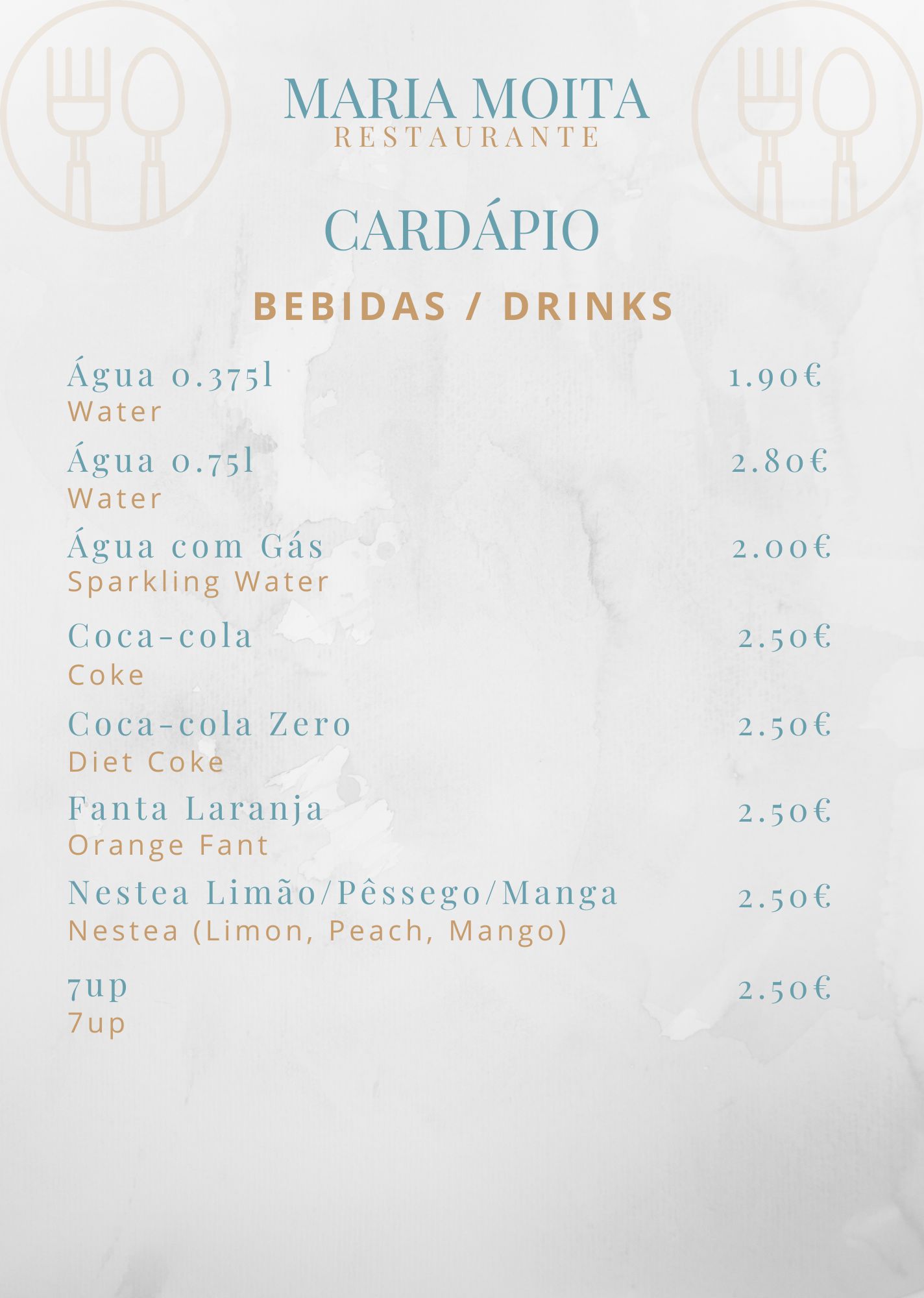 Cardapio Maria Moita Restaurante
