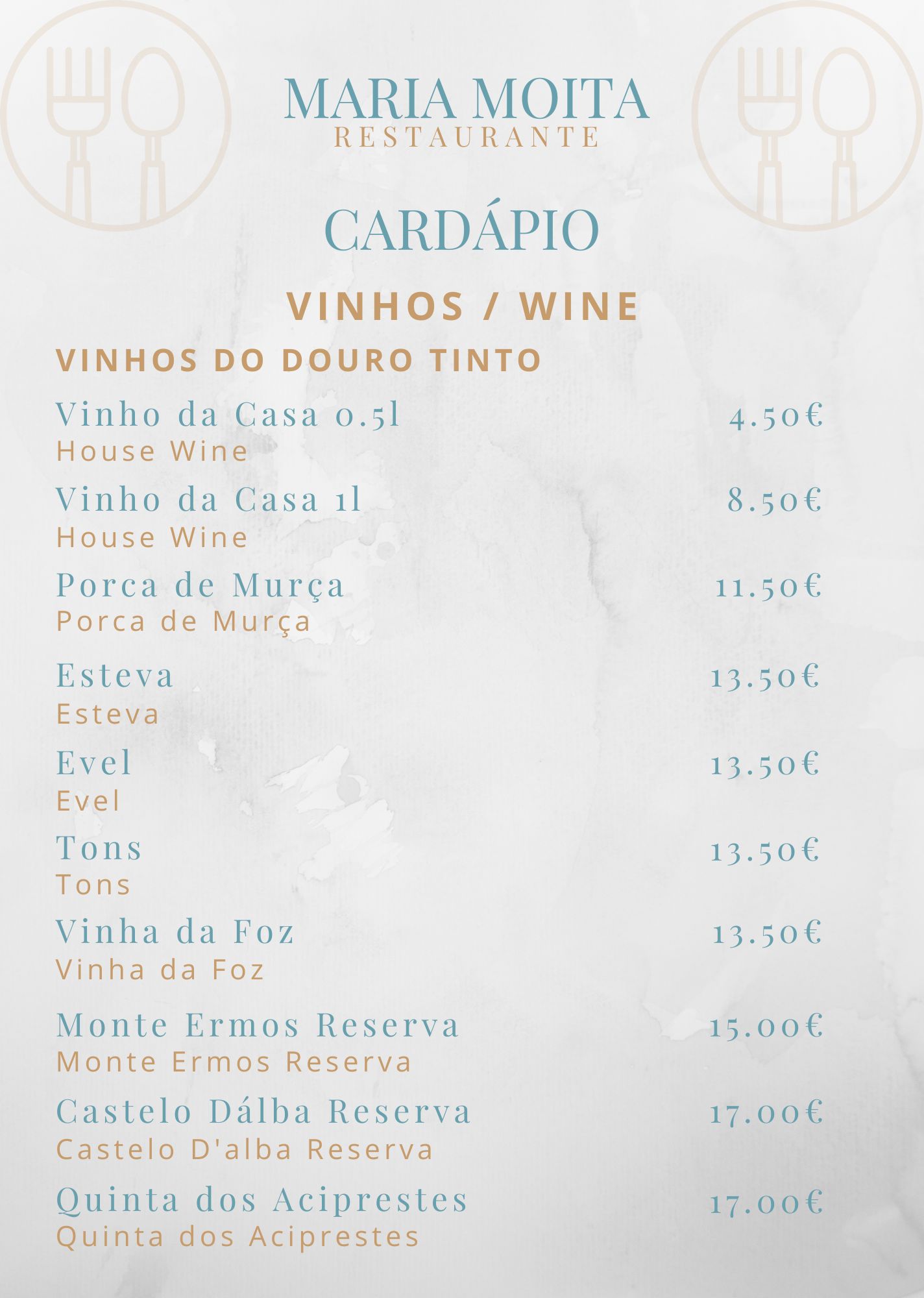 Cardapio Maria Moita Restaurante