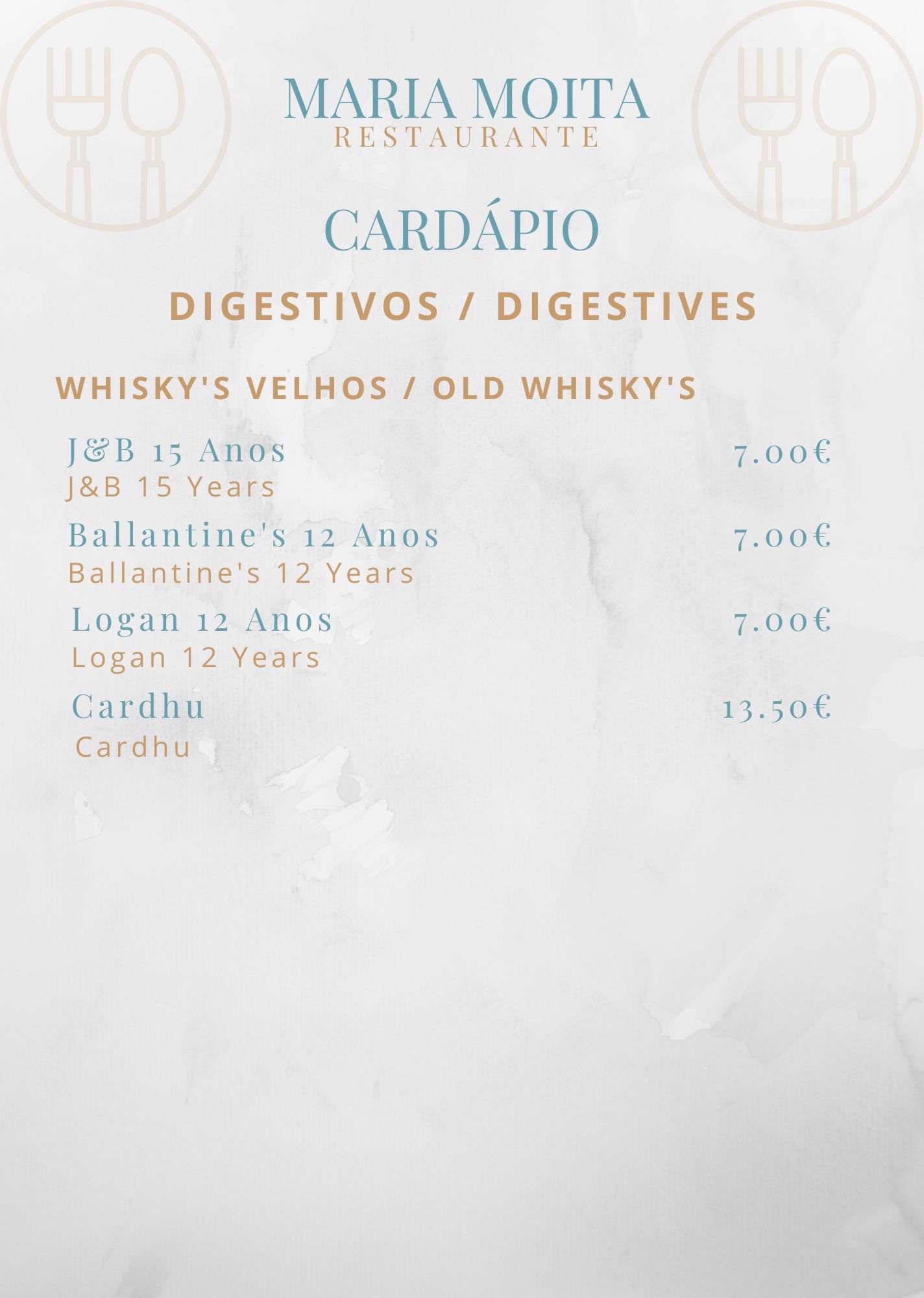 Cardapio Maria Moita Restaurante